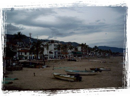 Puerto Vallarta is also a fishing village; see all the nets?